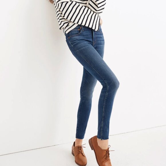 Madewell 9” High Rise Skinny Jeans: Raw Hem Edition, Paloma Wash, 26 - Picture 11 of 11